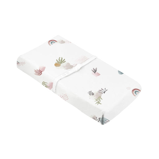 Kushies® - Kushies Percale Changing Pad Cover w-Slits for Safety Straps - Floral
