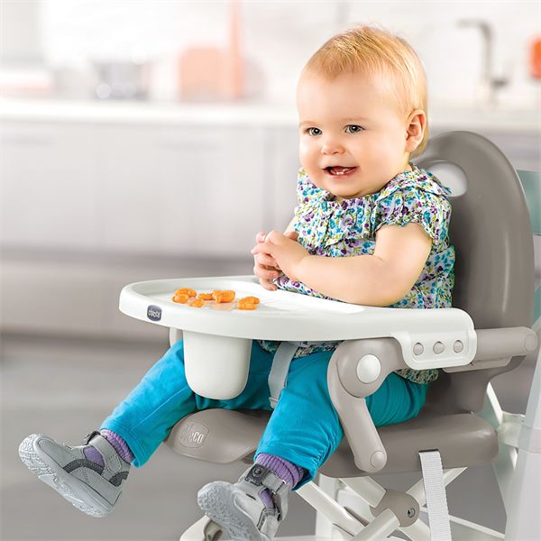 Chicco Pocket Snack Booster - Grey