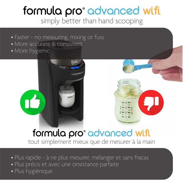 Distributeur de préparation lactée Formula Pro Advanced WiFi de Baby Brezza