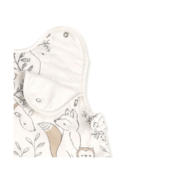 Couverture portable pour bébé en coton satiné de Crane à imprimés Ezra - 0-9 mois