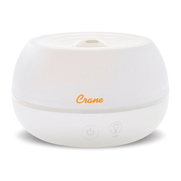 Crane 2-in-1 Ultrasonic Cool Mist Personal Humidifier & Aroma Diffuser, 0.2 Gallon - White