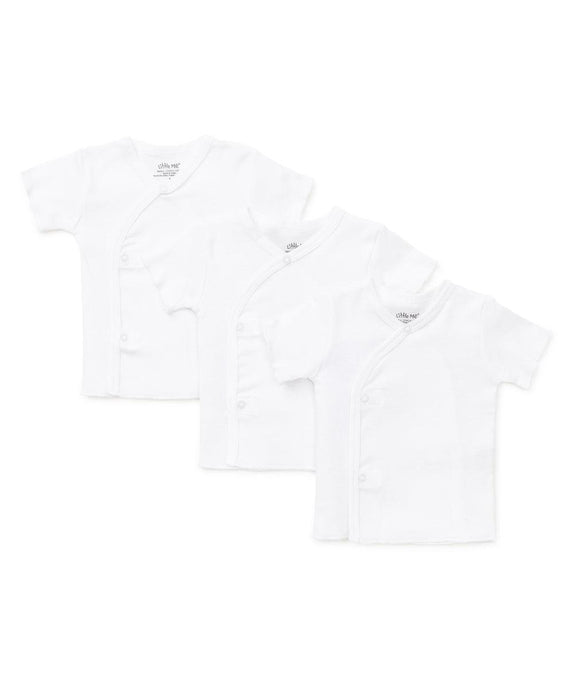 Little Me - Little Me 3-Pack Baby Snap T-Shirts - White