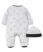 Little Me - Little Me Dalmatian Footed One-Piece and Hat