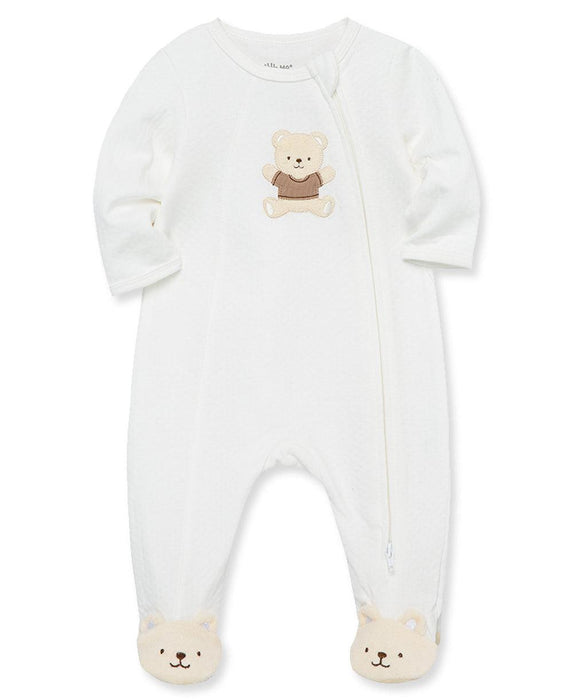 Little Me - Little Me Pyjama Zip Footie - Gentle Bear