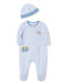 Little Me - Little Me Zip Footed One-Piece and Hat