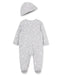 Little Me - Little Me Zip Footed One-Piece and Hat