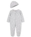 Little Me - Little Me Zip Footed One-Piece and Hat