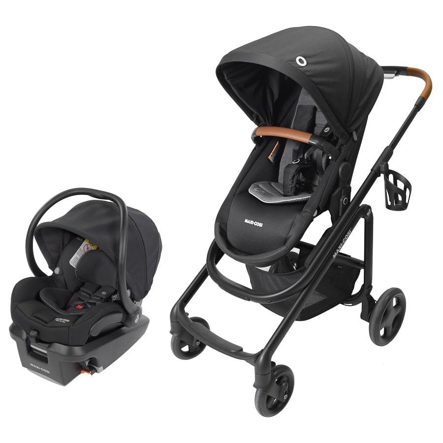 Maxi Cosi - Maxi Cosi Lila CP Travel System with Mico XP Stroller - Essential Black