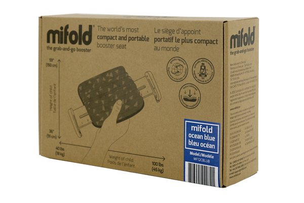 mifold - Mifold Comfort Grab-and-Go Booster - Brown box