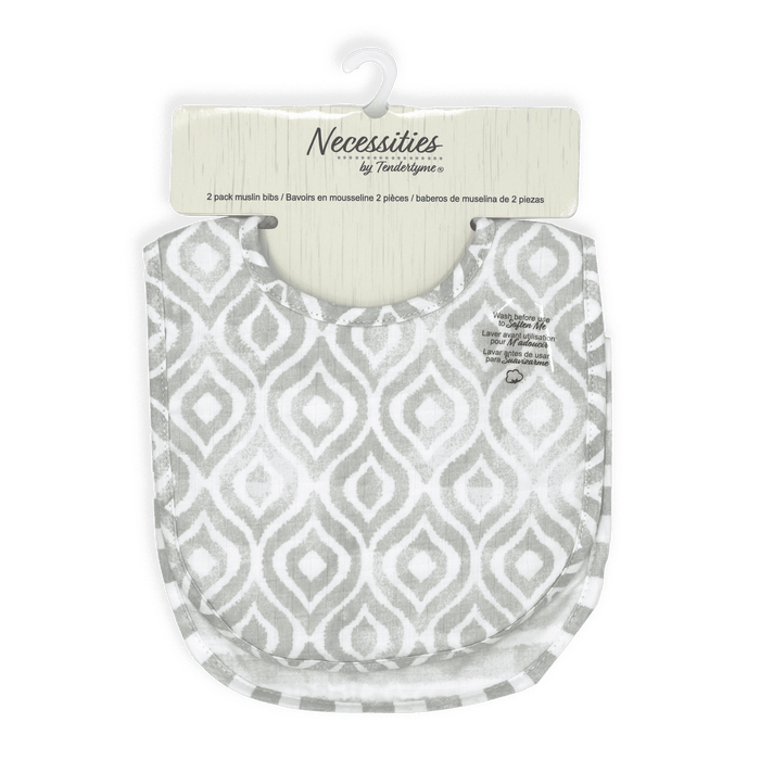 Necessities By Tendertyme - Necessities By Tendertyme 2 Pack Muslin Bib