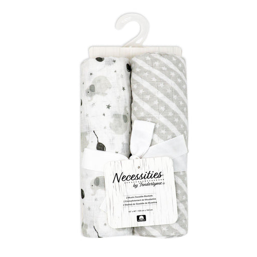 Necessities By Tendertyme - Necessities By Tendertyme 2 Pack Muslin Swaddle Blankets