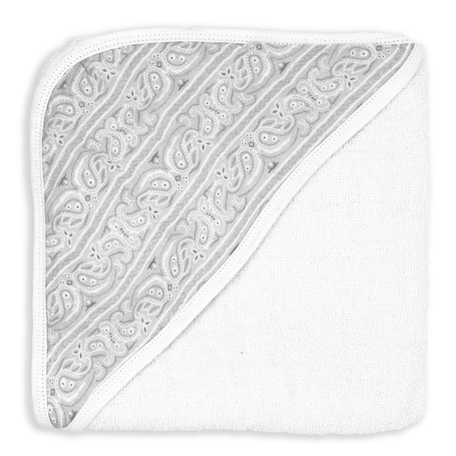 Necessities By Tendertyme - Necessities By Tendertyme Paisley Muslin Lined Hooded Towel