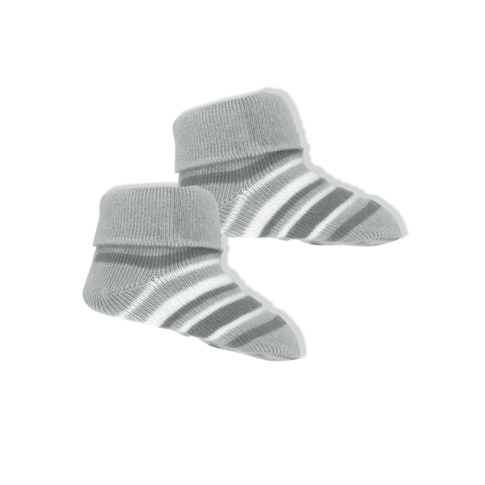 Necessities By Tendertyme - Necessities By Tendertyme Striped Knit Hat and Bootie Set