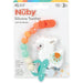 Nuby® - Nuby All Silicone Teether with Silicone Pacifinder with Clip