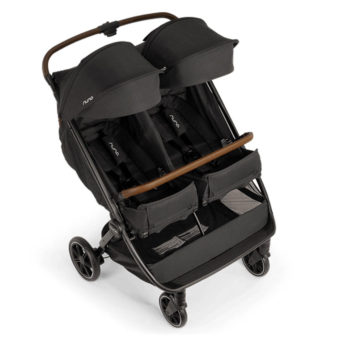 Poussette double Nuna TRVL Dubl Baby - Caviar