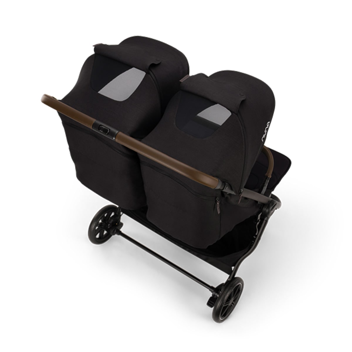 Poussette double Nuna TRVL Dubl Baby - Caviar