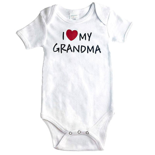 Pam - Pam I Love Grandma Baby Onesie - White