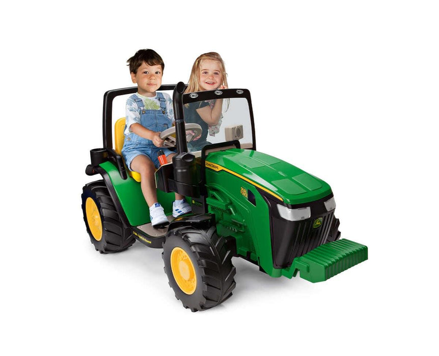 Peg Perego® - John Deere Dual Force Kids Ride on Tractor Toy by Peg Perego - High Performance 12 Volts - Green