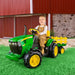 Peg Perego® - Peg Perego Kids J.D. Ground Force Tractor & Trailer - High-performance 12 Volt - Green