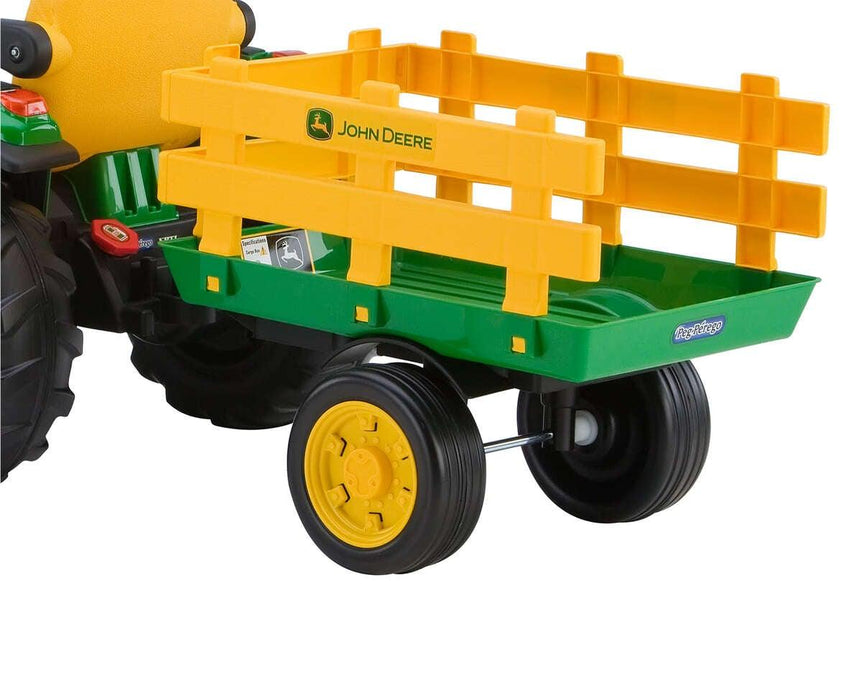 Peg Perego® - Peg Perego Kids J.D. Ground Force Tractor & Trailer - High-performance 12 Volt - Green