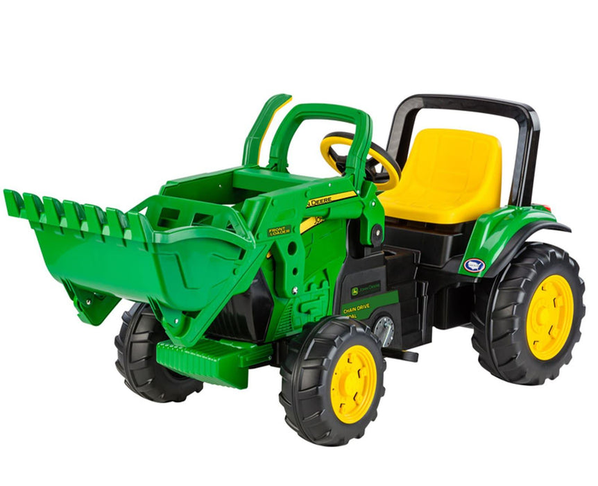 Peg Perego® - Peg Perego Kids John Deere Front Loader - Chain Driven Pedals - Green