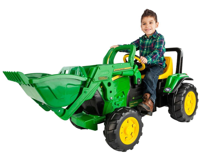 Peg Perego® - Peg Perego Kids John Deere Front Loader - Chain Driven Pedals - Green