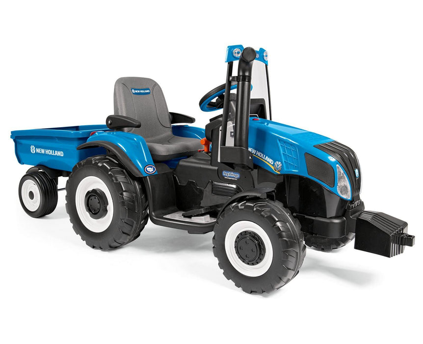 Peg Perego® - Peg Perego Kids New Holland T8 Tractor - High Performance 12 Volt - Blue