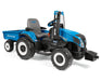 Peg Perego® - Peg Perego Kids New Holland T8 Tractor - High Performance 12 Volt - Blue