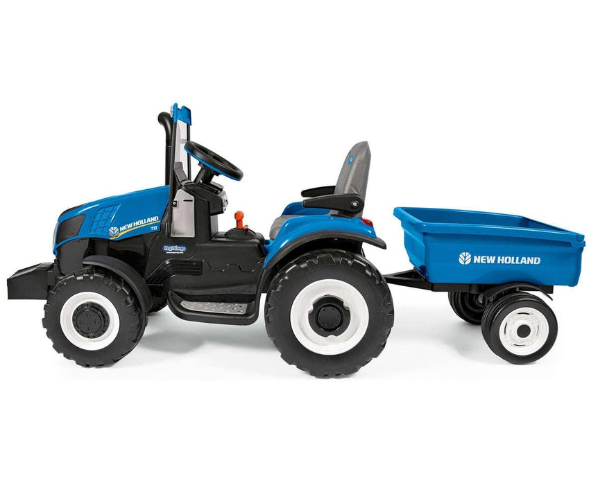Peg Perego® - Peg Perego Kids New Holland T8 Tractor - High Performance 12 Volt - Blue