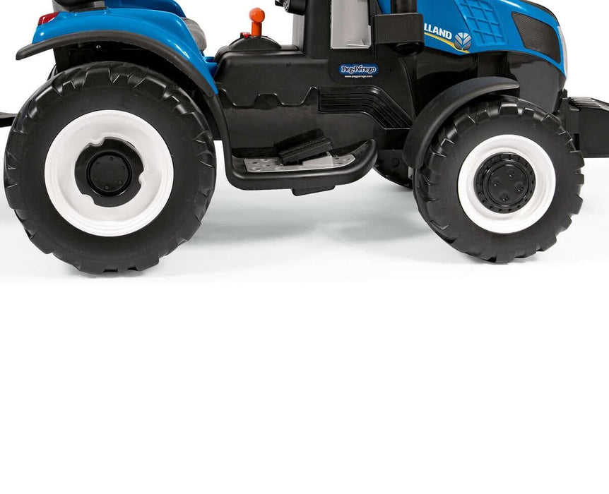 Peg Perego® - Peg Perego Kids New Holland T8 Tractor - High Performance 12 Volt - Blue