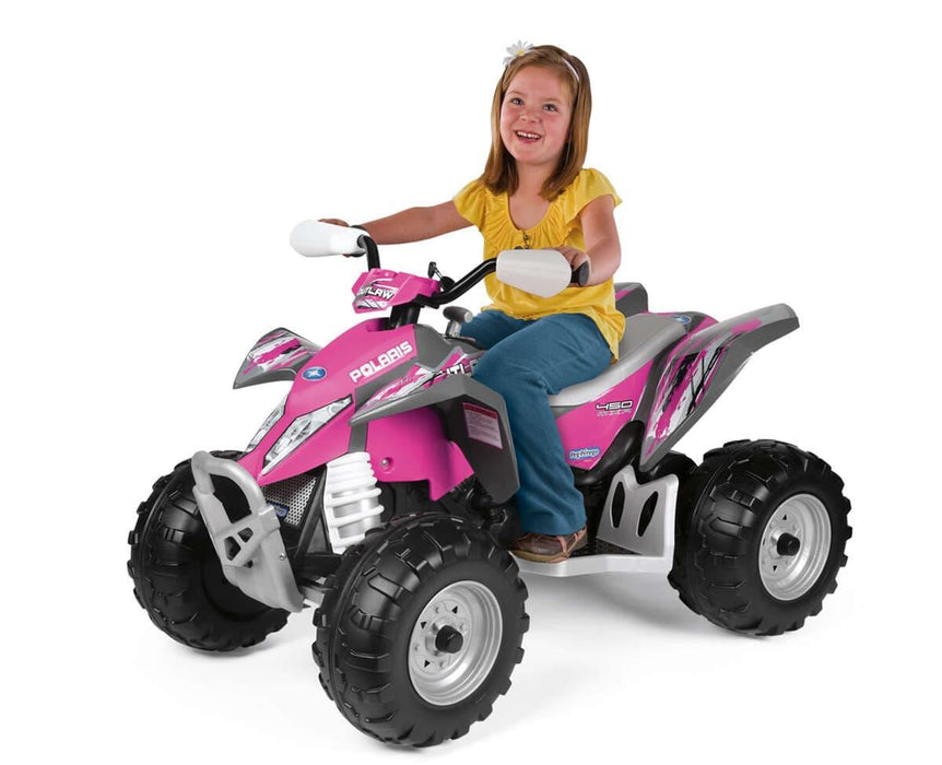 Peg Perego® - Peg Perego Polaris Outlaw Kids Vehicle High-performance 12 Volts - Pink Power