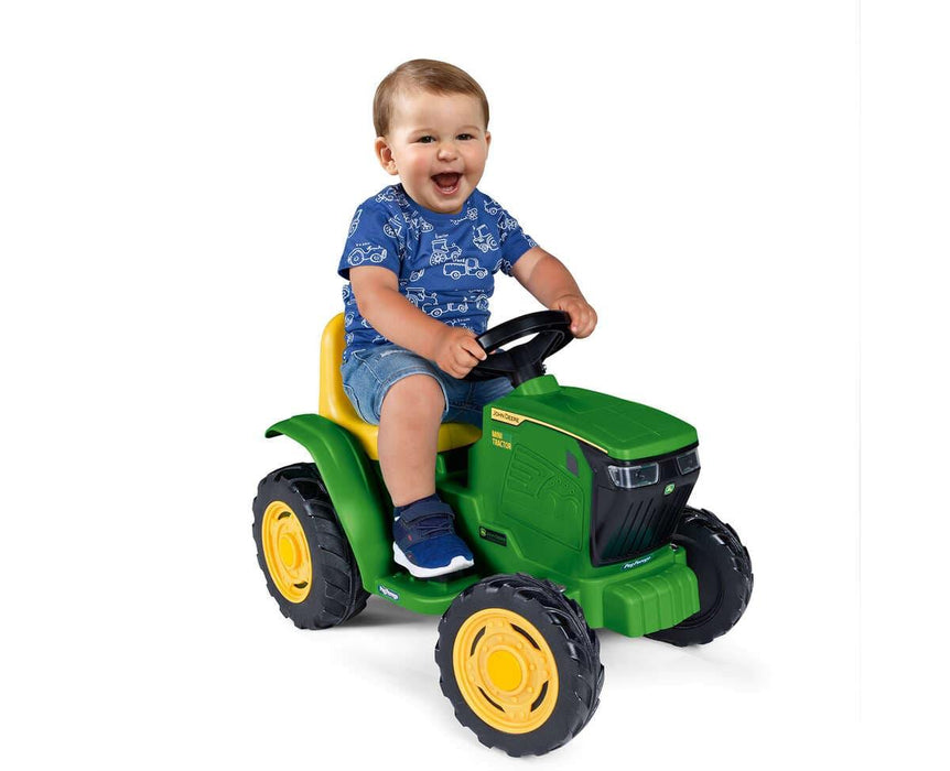 Peg Perego® - Peg Perego Toddler John Deere Mini Tractor - 6 Volt Dual Drive Axle - Green