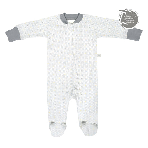 Perlimpinpin - PerlimPinPin 1 Piece Bamboo Baby Pyjama - X Hearts