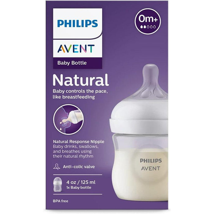 Philips Avent® - Philips Avent Natural Response Baby Bottle 4oz/125ml - Clear - 1 pack