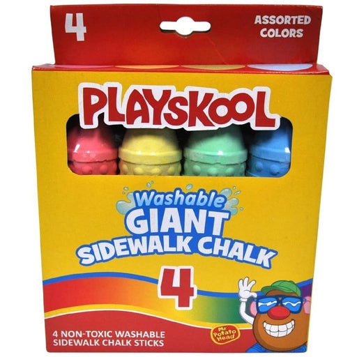 Playskool - Playskool Washable GIANT Sidewalk Chalks - Pack of 4