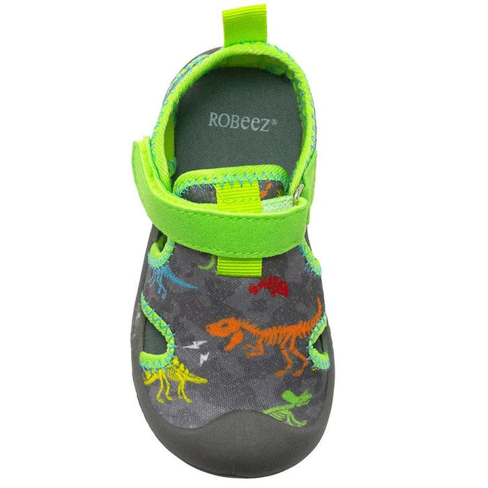 Robeez® - Robeez Baby & Toddler Water Shoes Grey & Green - Dinosaurs