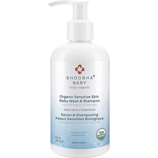 Shoosha® - Shoosha Baby Organic Sensitive Skin Baby Wash & Shampoo - Fragrance Free