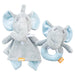 Simmons® - Simmons Baby Pacifier Holder - Security Blanket & Rattle 2 Piece Set - Elephant