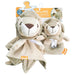 Simmons® - Simmons Baby Pacifier Holder - Security Blanket & Rattle 2 Piece Set - Lion