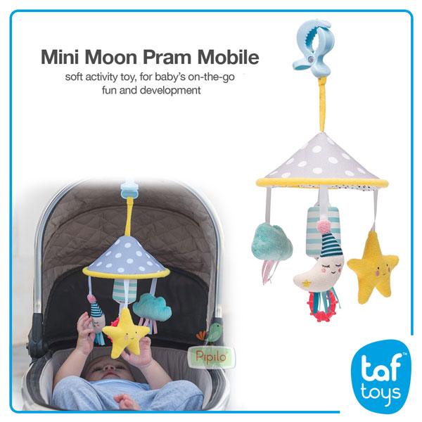 Taf Toys - Taf Toys Mini Moon Pram Portable Clip Mobile Baby Play Set