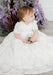 Teter Warm - Teter Warm Baby Girls Baptism Off White Dress With Bonnet BS21L