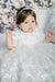 Teter Warm - Teter Warm Baby Girls Baptism Off White Dress with Long Gown & Bonnet BS24L
