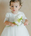 Teter Warm - Teter Warm Flower Girl Off White Dress FS217