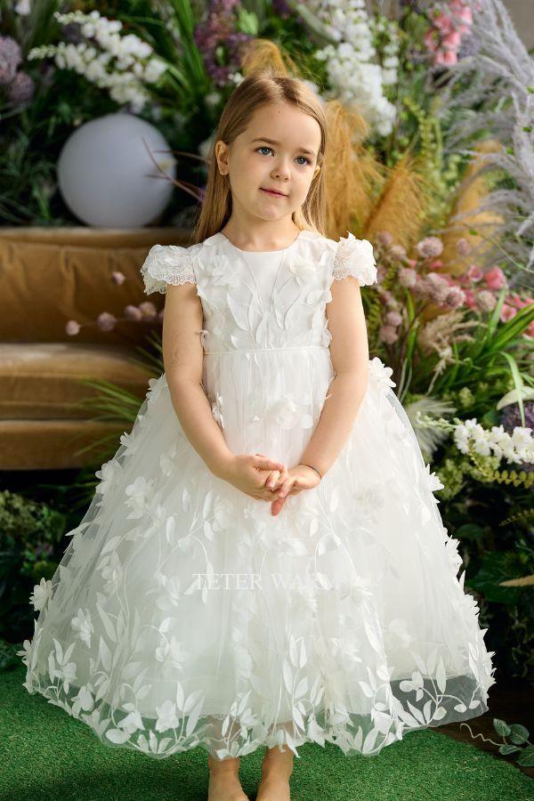 Teter Warm - Teter Warm Flower Girls Off White Dress FS21