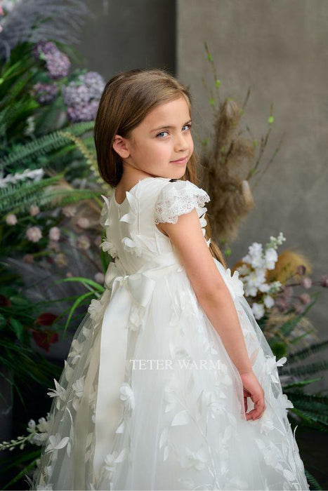 Teter Warm - Teter Warm Flower Girls Off White Dress FS21