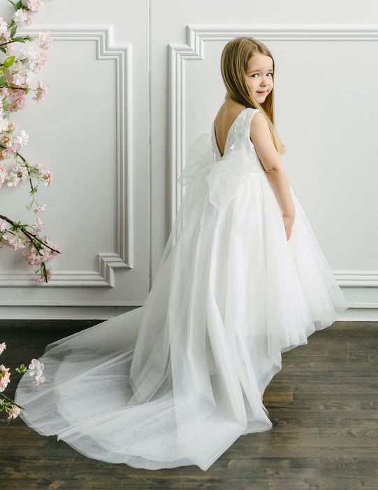 Teter Warm - Teter Warm Flower Girls Off White Dress FS26