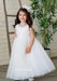 Teter Warm - Teter Warm Flower Girls Off White Dress FS82T