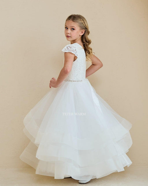 Teter Warm - Teter Warm Girls Communion Off White Dress 212