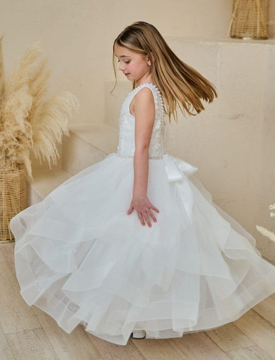 Teter Warm - Teter Warm Girls Communion Off White Dress ES160