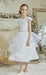 Teter Warm - Teter Warm Girls Communion Pure White Dress WDS05T